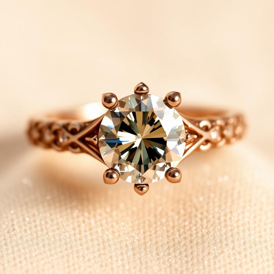 Engagement ring photograph with sparkling embellishment